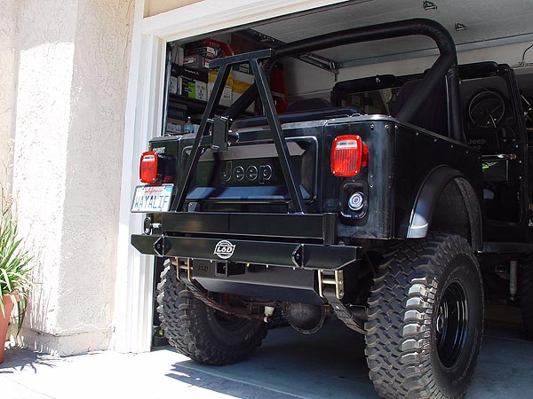 Homemade jeep spare tire carrier #5
