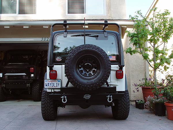 Jeep bumper cb antenna mount #1