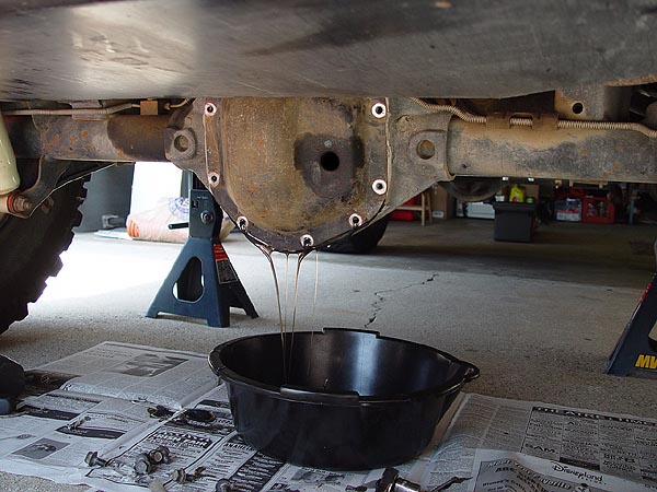 Jeep Axle Differential Fluid Change Service